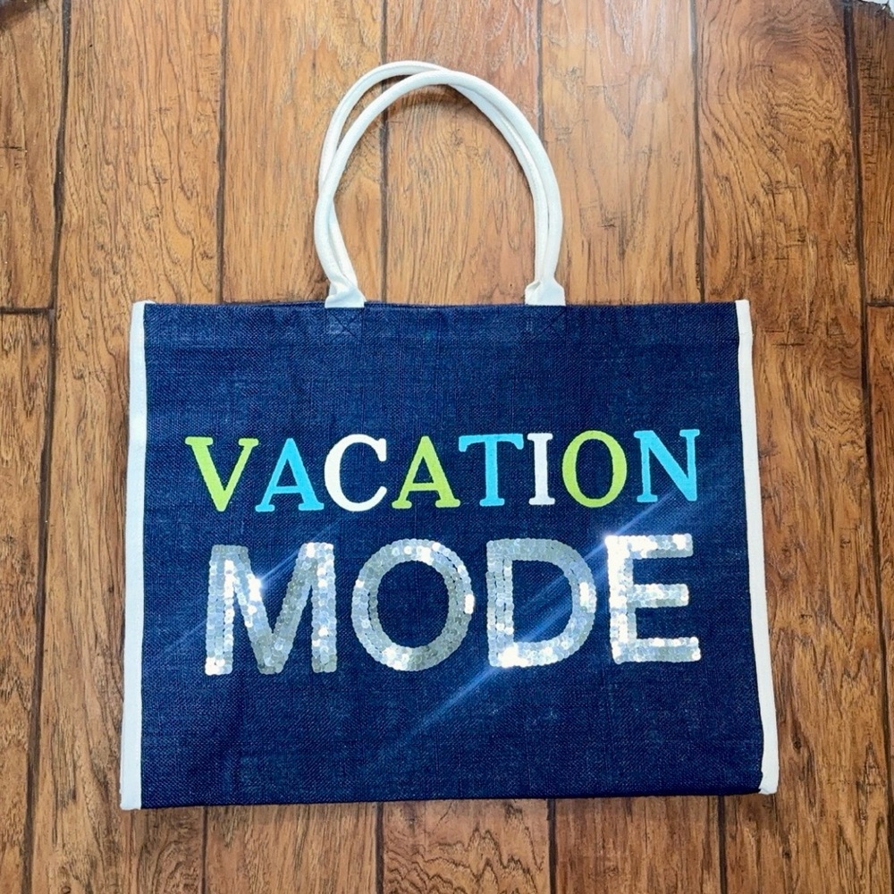 Mud Pie Vacation Mode Tote Bag